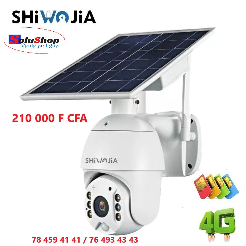 Caméra solaire rotative SHIWOJIA, vue produit