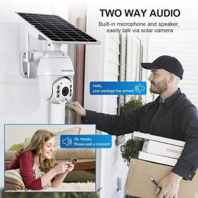 Audio bidirectionnel de la caméra solaire