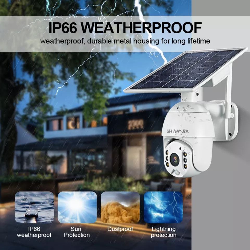 Caméra solaire étanche IP66