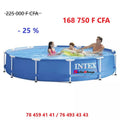 Piscine ronde Frame Intex 3,66m vue d'ensemble