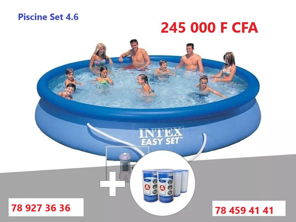 Piscine autoportante Easy Set Intex 4,6m vue d'ensemble
