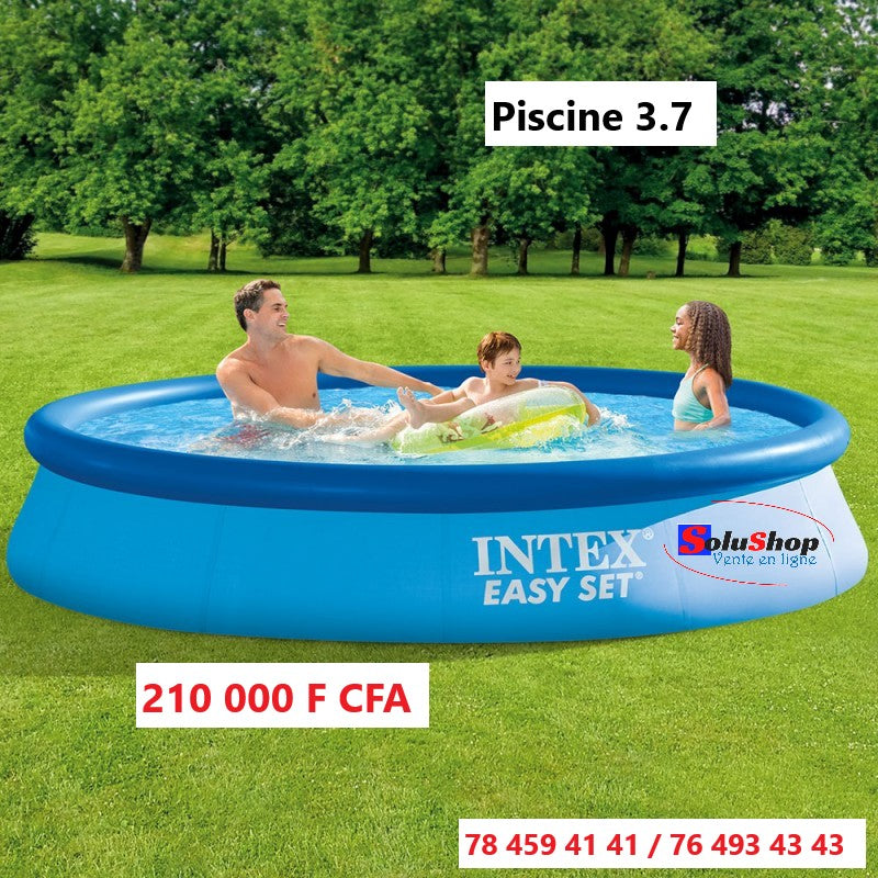 Piscine autoportante Easy Set Intex 3,7m vue d'ensemble