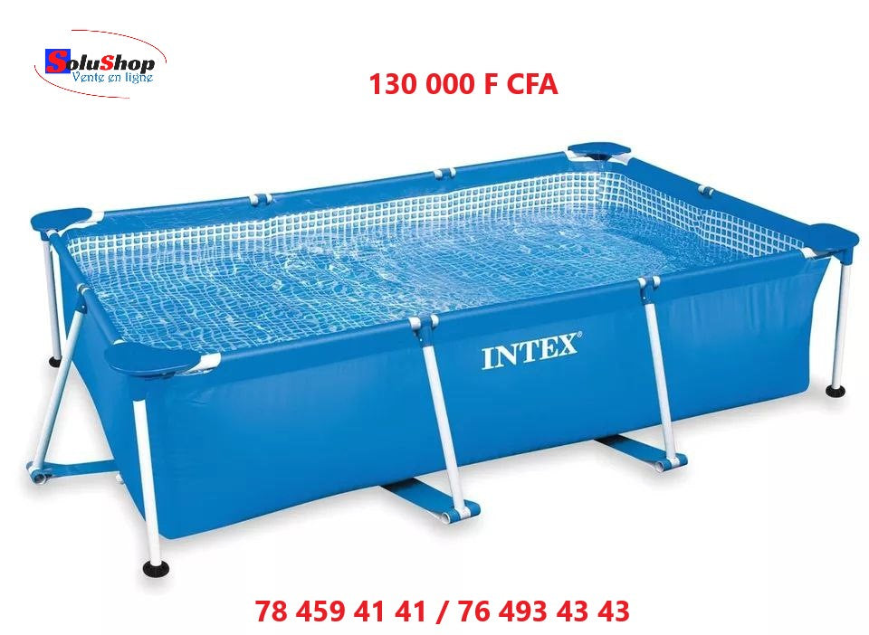 Détail de la structure de la piscine rectangulaire Intex