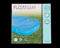 Bâche de protection FlowClear Bestway posée sur une piscine