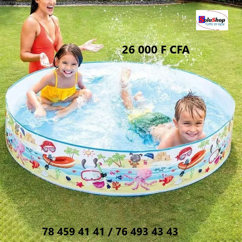 Petite piscine rigide enfant au motif marin