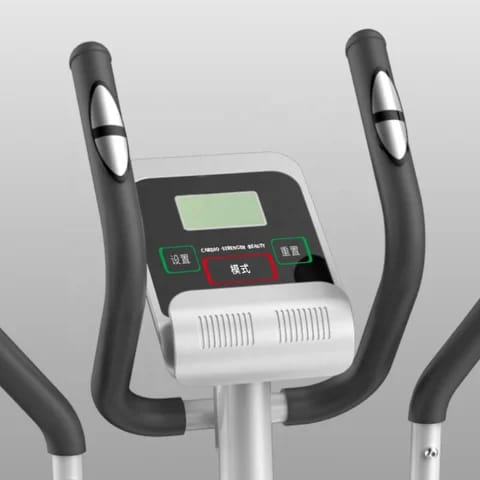 Vélo elliptique, détail de la console