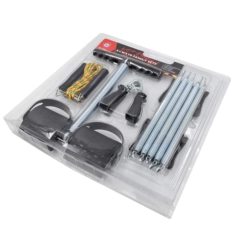 Kit 4-en-1 fitness, détail des ressorts et de l'extenseur