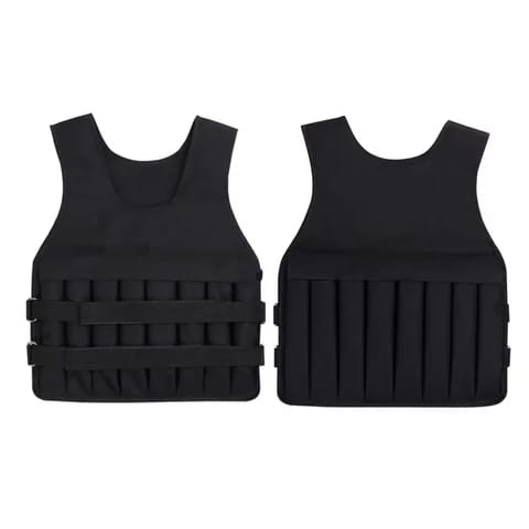 Gilet lesté, détail des poids