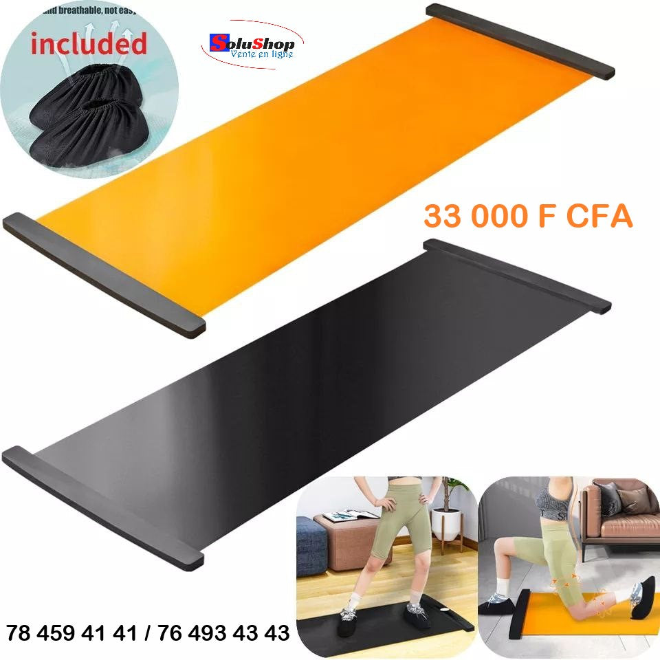 Slide board avec chaussons, vue d'ensemble