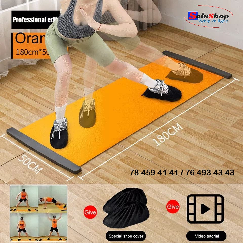 Slide board, en utilisation
