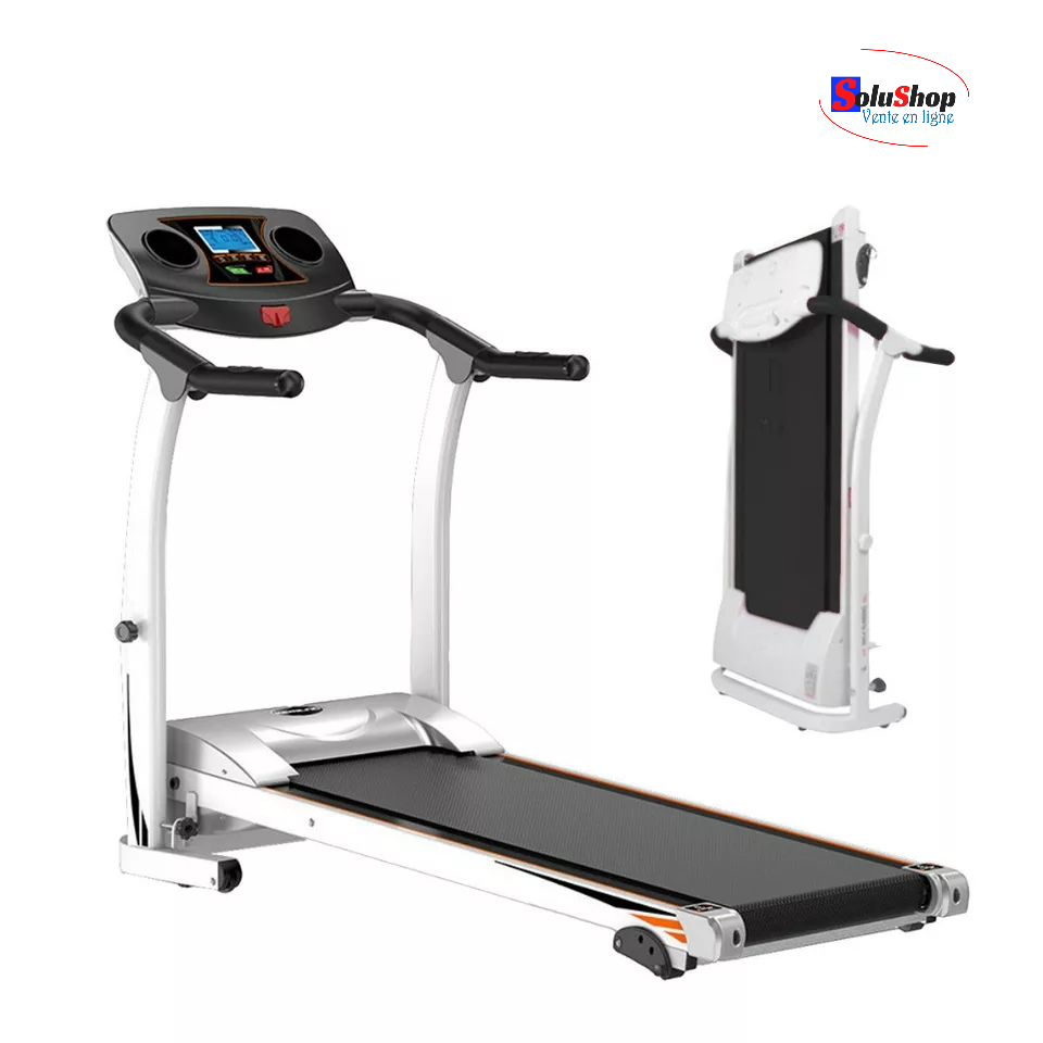 Tapis de course pliable motorisé, écran LCD