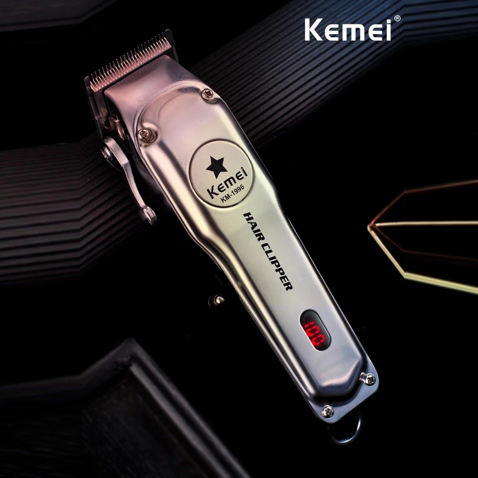 Tondeuse Kemei KM-1996 chromée argentée
