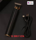 Tondeuse fine noir et or avec câble USB-C