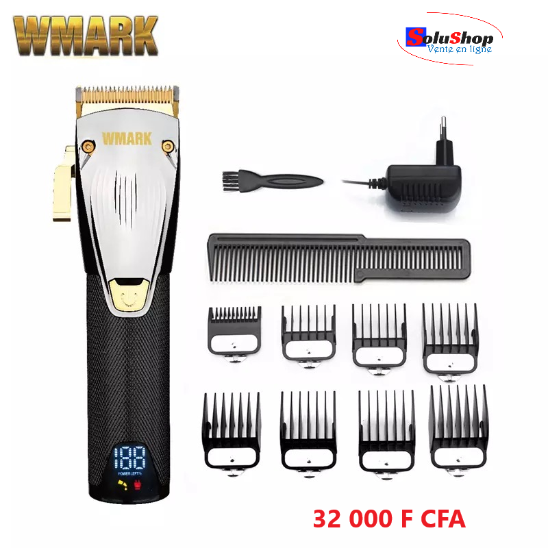 Tondeuse WMARK NG-2031, vue d'ensemble avec accessoires