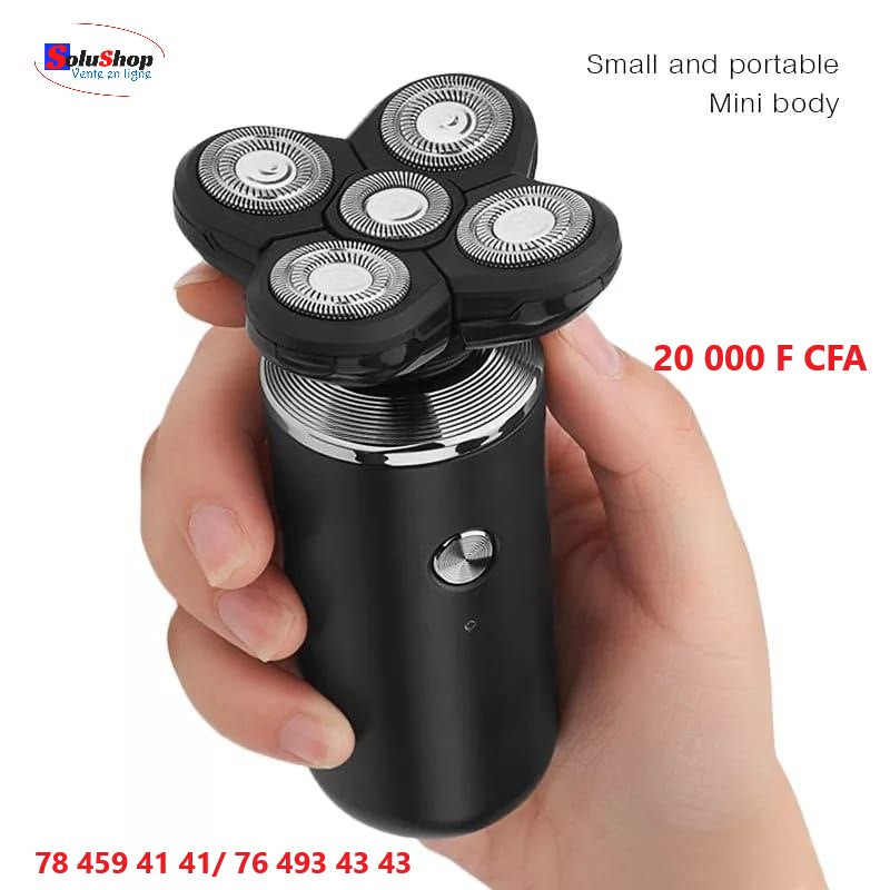Mini rasoir rotatif Kemei KM-1004, vue de face