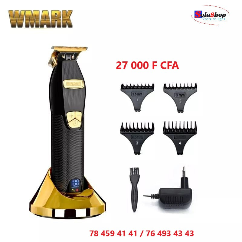Tondeuse WMARK Magic Taper, vue d'ensemble avec accessoires