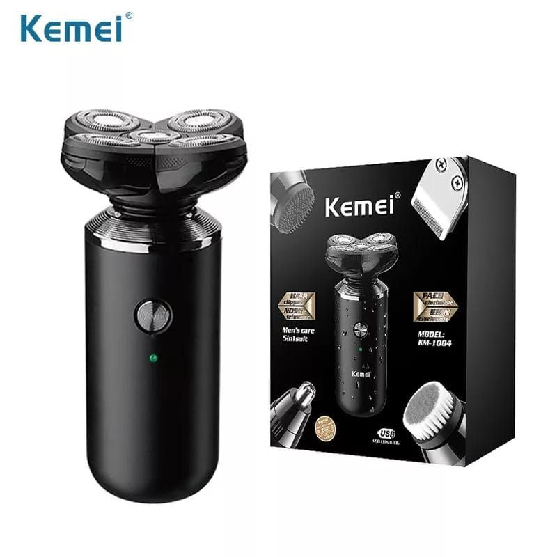 Mini rasoir rotatif Kemei KM-1004, les 5 têtes