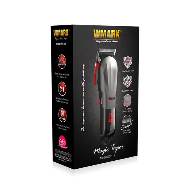 Tondeuse WMARK NG-115, vue de profil