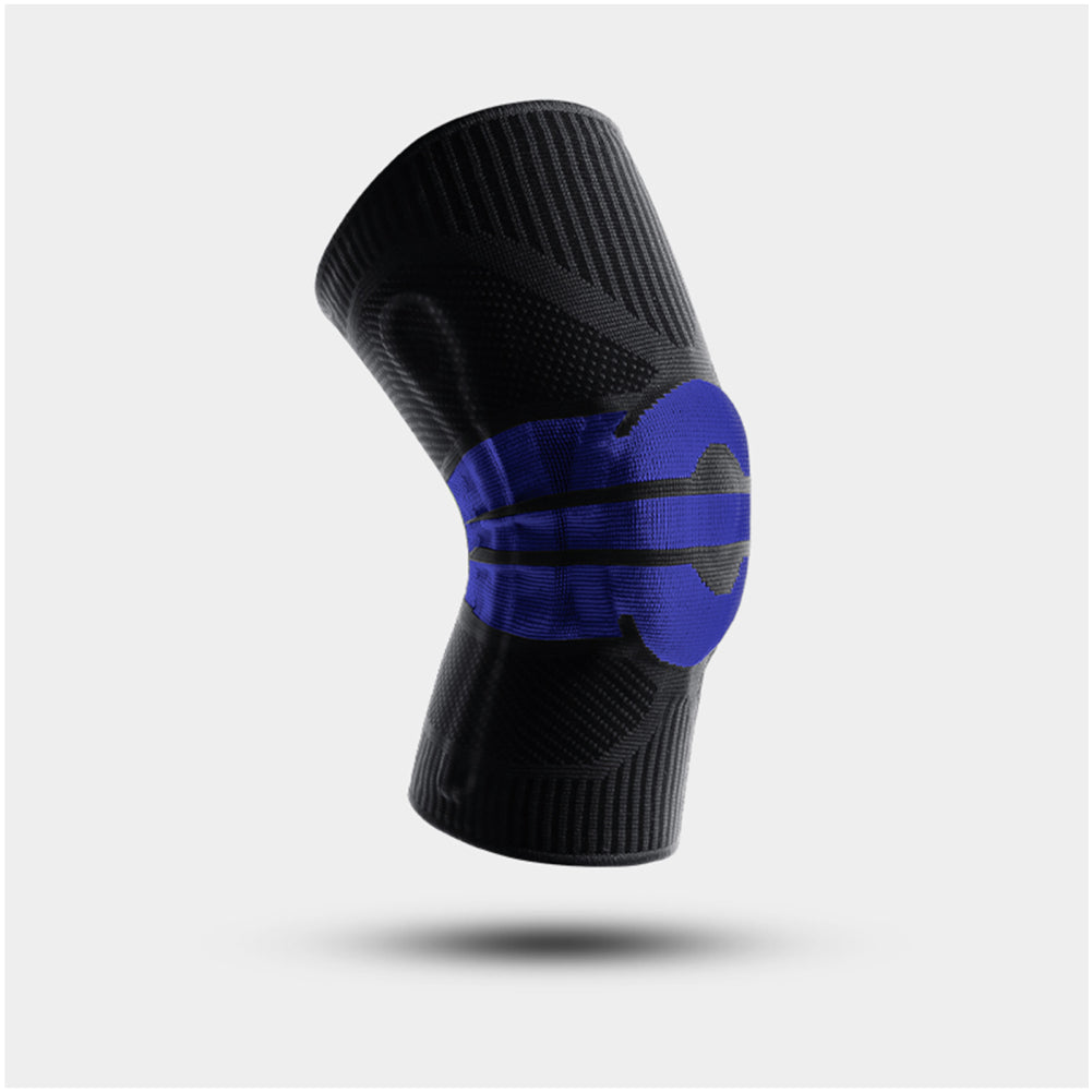 Genouillère noir/bleu, photo studio