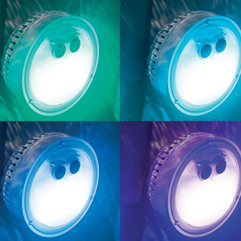 Lumière LED multicolore de nuit dans le spa